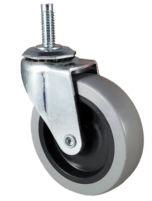 3" Polyurethane Wheel Caster 3/8"-16 x 1" Threaded Stem – 100 lb