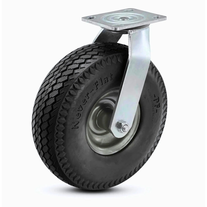 8" Flat-Free Swivel Caster – 8" x 3" Foam-Filled Tire | 275 lbs Capacity, Shock-Absorbing, Non-Marking Wheel CasterHeadquarter