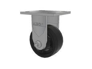 Albion 120NG04229R 4" x 2" MAX Nylon Rigid Stainless Caster