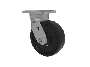 Albion 120NG06229S 6" x 2" MAX Nylon Stainless Kingpinless Caster