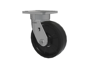 Albion 120NG06251S 6" x 2" Nylon Stainless Kingpinless Caster