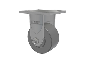 Albion 120XP04201R 4" x 2" XP Polyurethane Rigid Stainless Caster