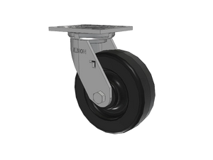 Albion 16TM06201SHS60 6" x 2" Phenolic Swivel Caster – 4" x 4.5" Plate
