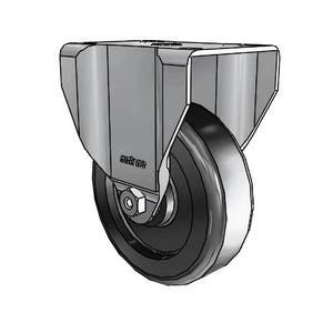 Colson 2.04208.55 4" x 1.25" Polyolefin Rigid Stainless Caster