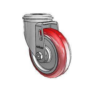Colson 2.04250.91 4" x 1.25" HI-TECH Delrin Bearing Caster