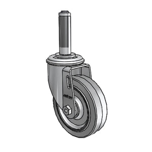 Colson 2.04267.441 4" x 1.25" Performa Caster 3/4" to 13/16" Stem