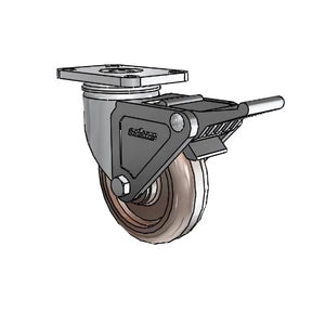 Colson 2.04456.52-HT-BRK2 4" x 1-1" Caster — 300 lb