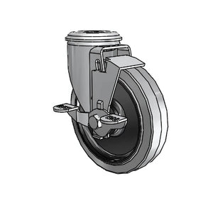 Colson 2.05250.445 COND BRK1 5" x 1.25" Performa Side-Lock Caster
