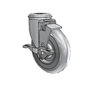 Colson 2.05250.561 BRK1 5" x 1.3125" Performa Side Lock Caster