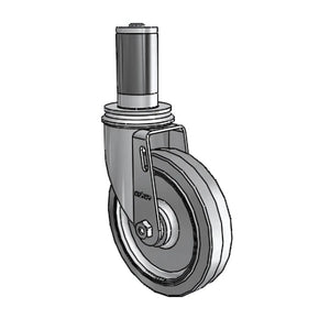 Colson MTG55 5" x 1.25" Performa Caster – 1-3/8" to 1-7/16" Adapter
