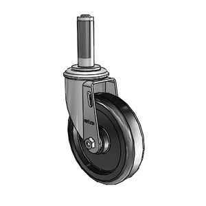 Colson 2.05267.53 5" x 1.25" Polyolefin Swivel Caster – 300 lb