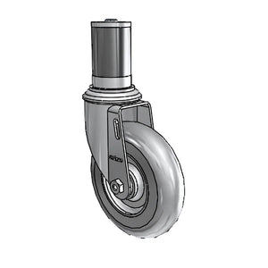 5" x 1.3125" Performa Rigid Caster 1-5/8" to 1-11/16" MTG47