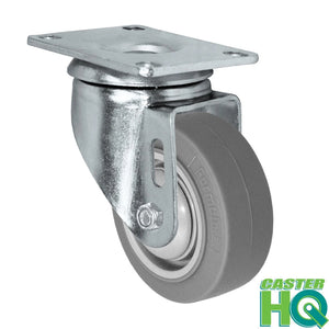 3-1/2" x 1.25" TPR Swivel Caster – 230 lb