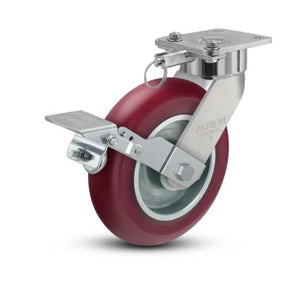 Albion 28AX08228S01LFBK 8" x 2" MAX Efficiency Ergonomic Caster – 1500 lb