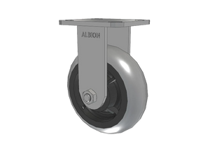Albion 28XR06228R 6" x 2" Performance Rubber Rigid Ergonomic Caster