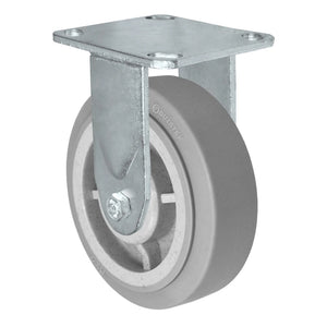 5" x 2" Duratek Rubber Rigid Caster – 500 lb