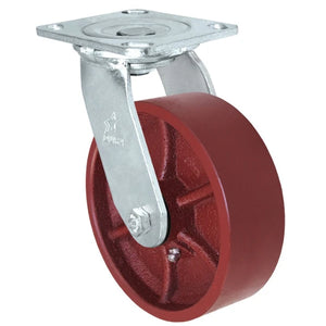 5" x 2" Ductile Steel Swivel Caster – 1250 lb