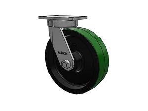 Albion 310PY10501S 10" x 3" Poly-on-Iron Swivel Kingpinless Caster