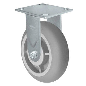 6" x 2" Donut Thermoplastic Rubber Rigid Caster – 500 lb
