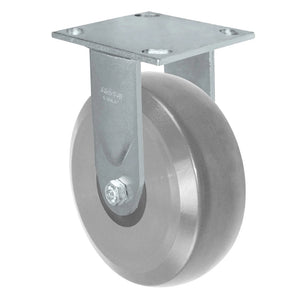 6" x 2" Polyurethane on Nylon Rigid Caster – 4" x 4-1/2" Plate – 1800 lb