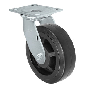 5" x 2" Rubber on Glass-filled Nylon Swivel Caster – 450 lb