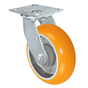 6" x 2" Polyurethane on Aluminum Swivel Caster – 1250 lb