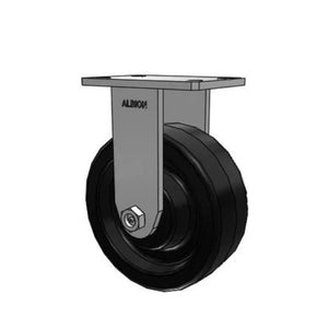 Albion 370TM08501R 8" x 3" Phenolic Rigid Kingpinless Caster – 2500 lb