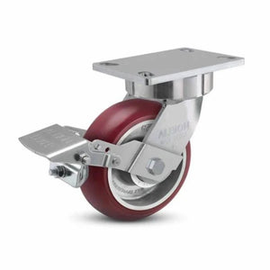 Albion 38AX06228SFBK 6" x 2" MAX-Efficiency Ergonomic Caster with Brake