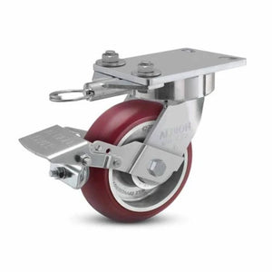 Albion 38AX06228SLFBK 6" x 2" MAX-Efficiency Ergonomic Caster – CasterHQ