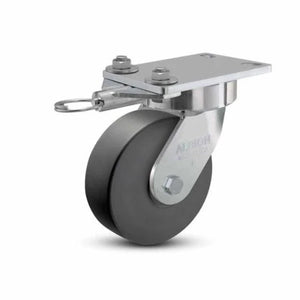 Albion 38NX06228SL 6" x 2" Nylon Swivel Ergonomic Caster – 6.25" x 4.5" Plate