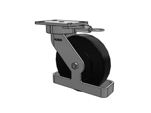 Albion 38NX08228S01LTO 8" x 2" HD Nylon Swivel Ergonomic Caster