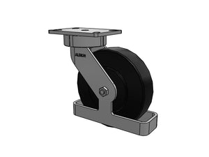 Albion 38NX08228S01TO 8" x 2" Nylon Swivel Ergonomic Caster
