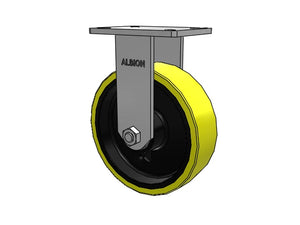Albion 410PF10528R 10" x 3" Poly-on-Iron Rigid Kingpinless Caster