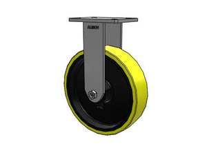 Albion 470PF12528R 12"x3" Poly-on-Iron Rigid Kingpinless Caster – 3500 lb