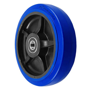 8" x 2" Elastic Rubber Nylon Industrial Replacement Wheel – 600 lb