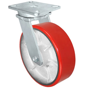 12" x 3" Polyurethane on Steel Swivel Caster – 3500 lb