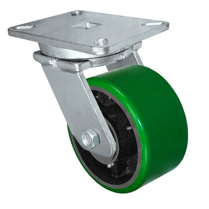 6" x 3" Polyurethane on Steel Swivel Caster – 2000 lb