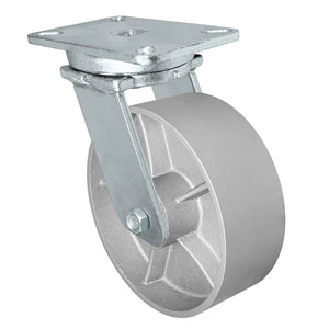 8" x 3" Semi-Steel Swivel Caster – 2500 lb