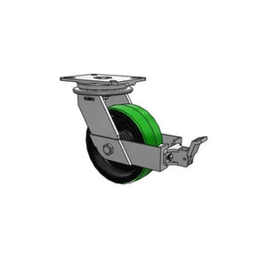 Albion 90PY08501SFBB 8" x 3" Poly-on-Iron Caster w/ Brake – CasterHQ