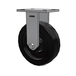 Albion 10"x3" Phenolic Rigid Caster 7.25"x5.25" Plate – 2900 lb