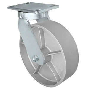 10" x 3" Semi-Steel Swivel Caster – 3000 lb
