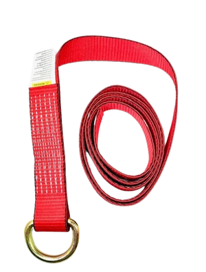 3,333 lb AS-TOW-100WDR-RED-I Lasso Strap 2" x 100" w/ D-Ring