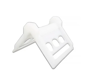 4" x 4" x 5 1/4" White Corner Protector for 4" Webbing