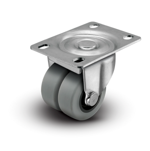 Shepherd C0020120ZN-TPR01(GG) 2" TPR Dual Wheel Swivel Caster – 180 lb