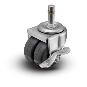 Shepherd C0020273ZN-SFR01-GG-B 2" x 13/16" Gray Rubber Caster — 180 lb