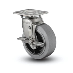 Colson D4.08109.455 8" x 2" Performa Rubber Side-Lock Caster