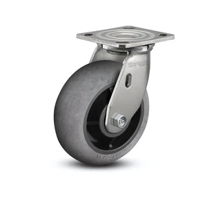 Colson D4.08109.555 8"x2" Conductive Rubber Stainless Total Lock Caster