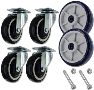 U-Boat Platform Truck 1,800 lb Replacement Caster & Wheel Kit