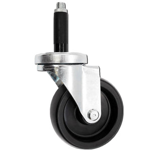 3" x 1-1/4" Polyolefin Swivel Caster – 300 lb