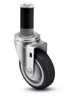 3" x 1-1/4" Polyurethane Swivel Expanding Stem Caster – 300 lb
